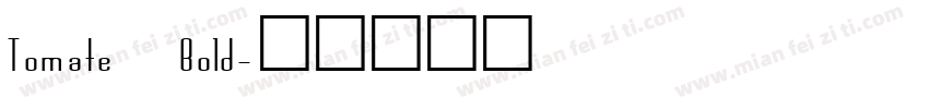 Tomate Bold字体转换